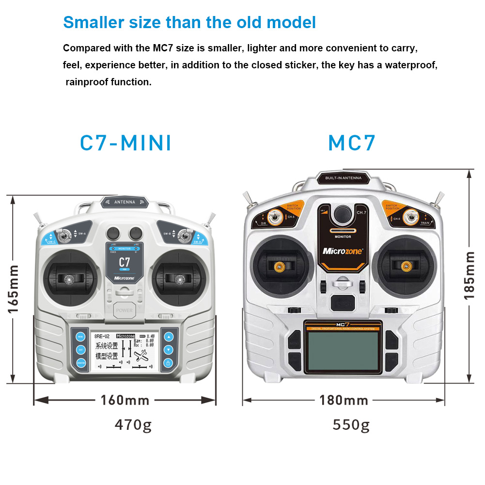 MicroZone MC7 Controller C7 MI - огляд і ціна Drone Battery Adapter