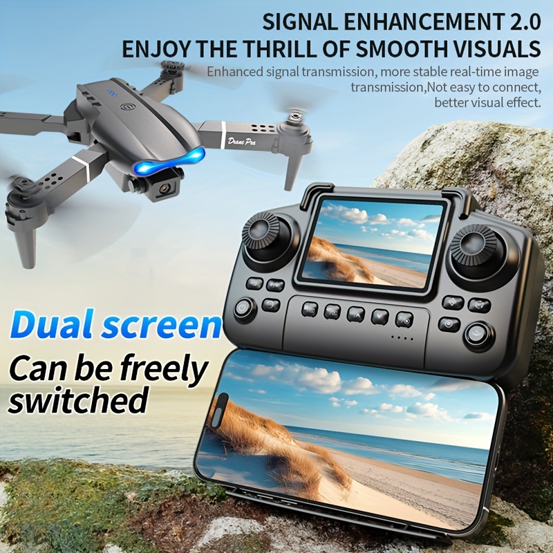 2026 Upgraded E99 PRO MAX Fold - огляд і ціна Drone Controller Screen